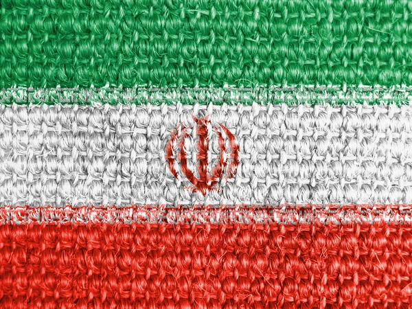 A bandeira iraniana — Fotografia de Stock