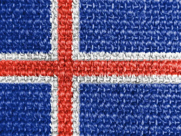 La bandera de Islandia —  Fotos de Stock