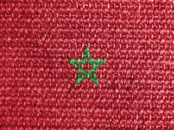 The Moroccan flag — Stock Photo, Image