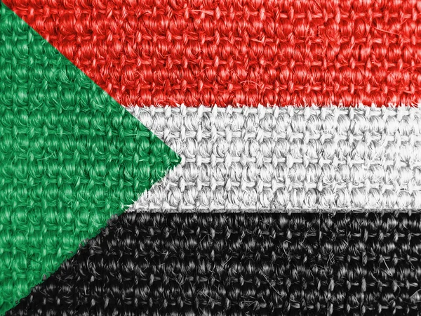 Η σημαία του Σουδάν — Φωτογραφία Αρχείου