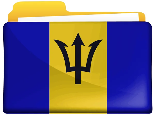 Σημαία των Μπαρμπάντος — Φωτογραφία Αρχείου
