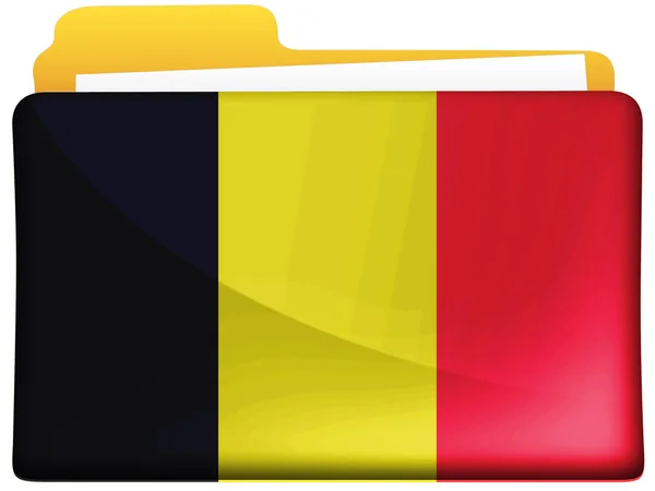 The Belgian flag — Stock Photo, Image