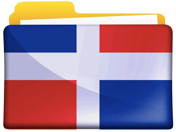 La bandiera della Repubblica Dominicana — Foto Stock