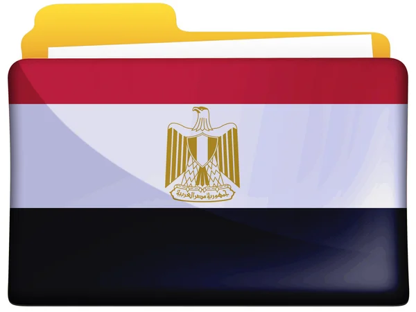 Den egyptiska flaggan — Stockfoto