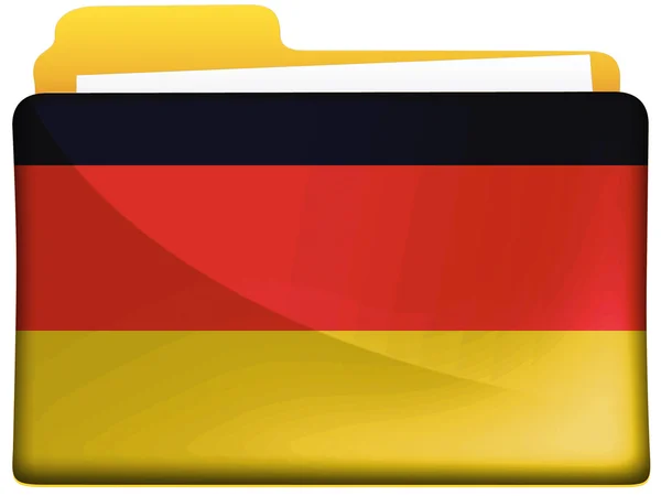 Under tysk flagg — Stockfoto