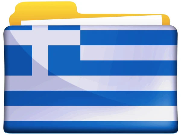 The Greek flag — Stock Photo, Image