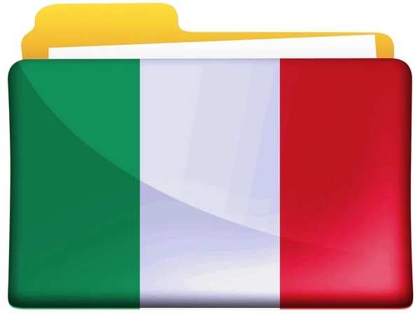 Italiensk flagg — Stockfoto