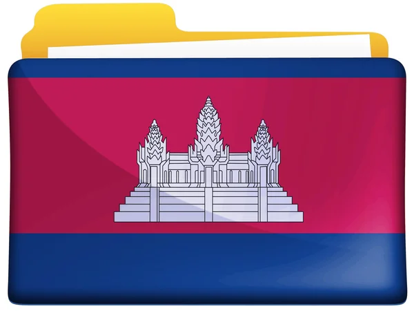 Kambodja flagga — Stockfoto