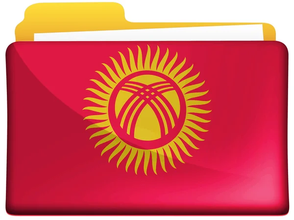 Kyrgyzstan flag — Stock Photo, Image