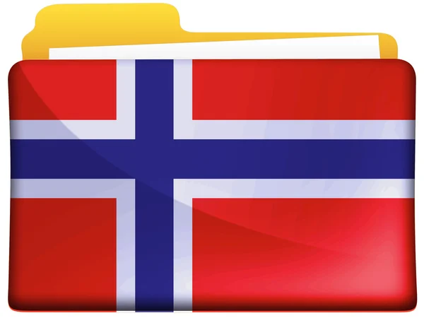 Die norwegische Flagge — Stockfoto