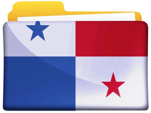 Panama flagg — Stockfoto