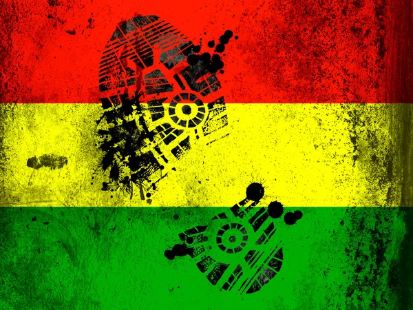 Bolivias flagga — Stockfoto