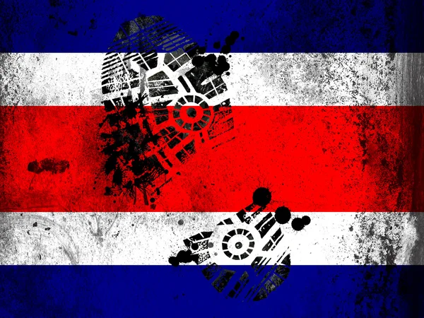 La bandera de Costa Rica — Foto de Stock