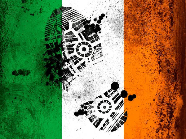 Bandeira irlandesa — Fotografia de Stock