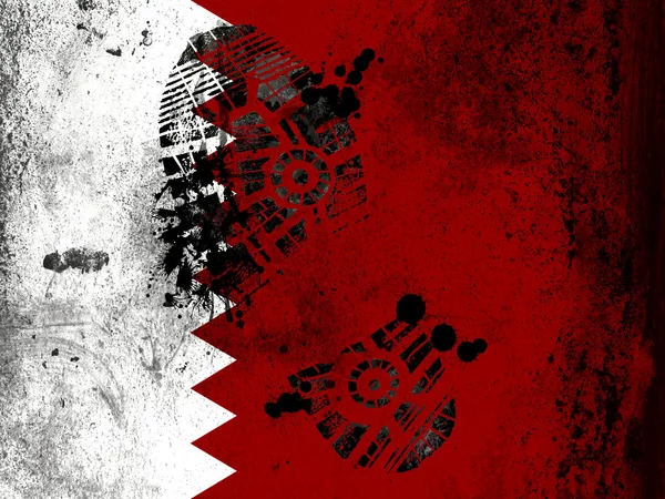 The Qatari flag — Stock Photo, Image