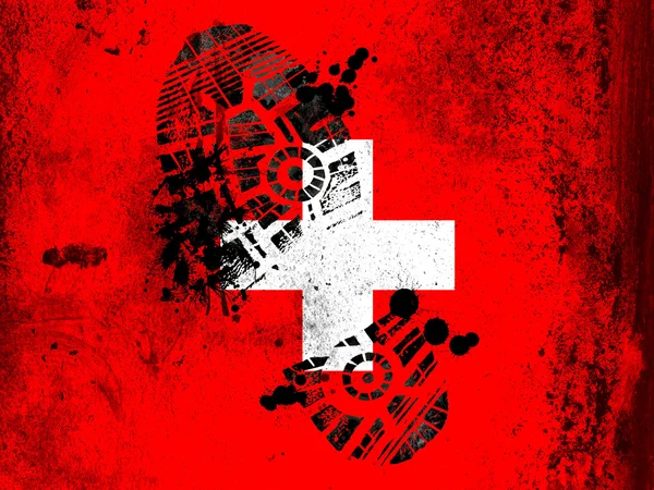 The Swiss flag — Stock Photo, Image