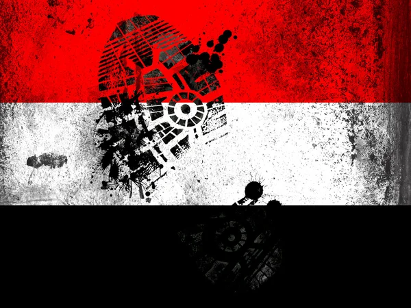 Jemens flagga — Stockfoto