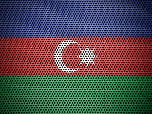 Det aserbajdsjanske flag - Stock-foto