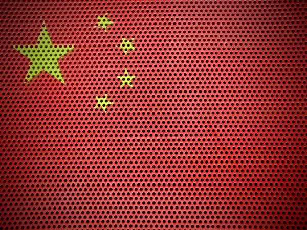 Den kinesiska flaggan — Stockfoto