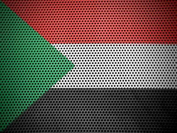 Die sudanesische Flagge — Stockfoto