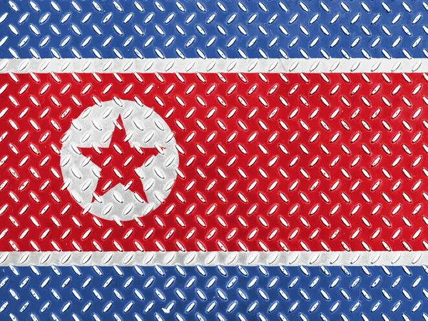 La bandera de Corea del Norte —  Fotos de Stock