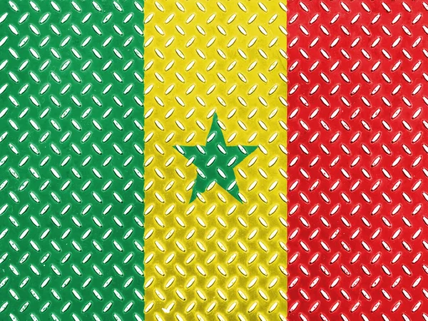 La bandiera senegalese — Foto Stock