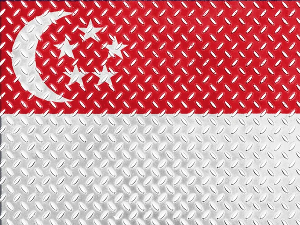 La bandera de Singapur — Foto de Stock