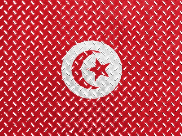 De vlag van tunis — Stockfoto