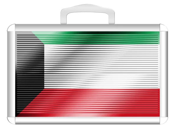 Die kuwaitische Flagge — Stockfoto