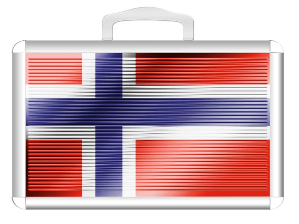 Норвежский флаг — стоковое фото