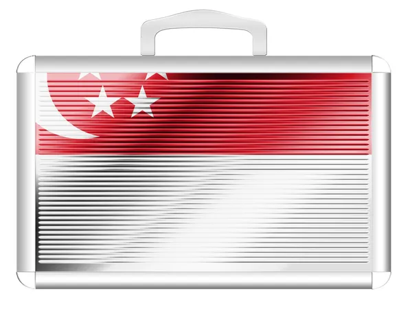 Bandeira de Singapura — Fotografia de Stock