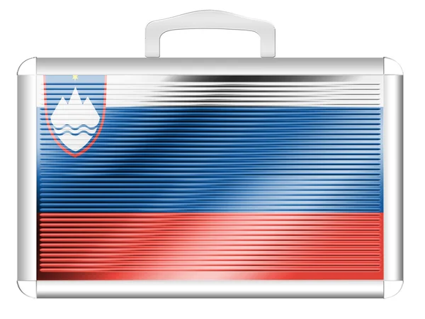 Vlajka Slovinska斯洛文尼亚国旗 — Stock fotografie