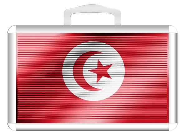 De vlag van tunis — Stockfoto