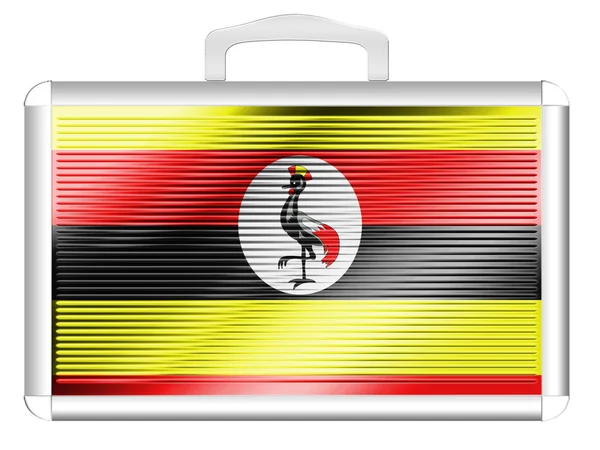 Uganda flagga — Stockfoto