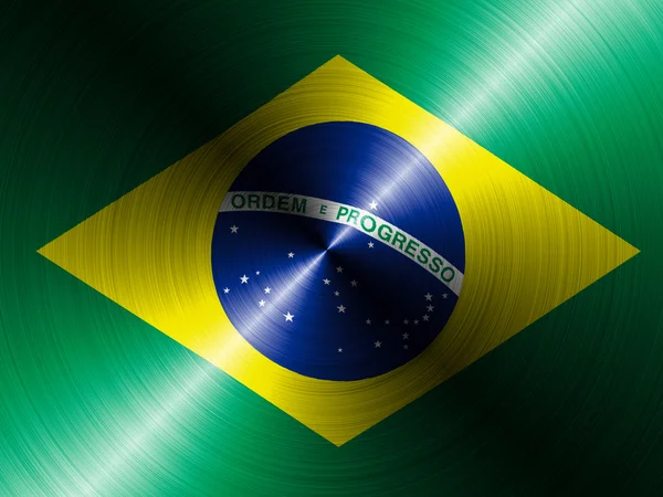 Det brasilianske flag - Stock-foto