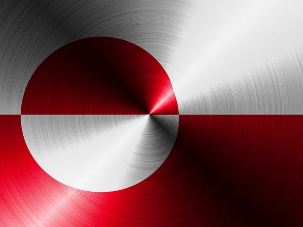 The Greenland flag — Stock Photo, Image