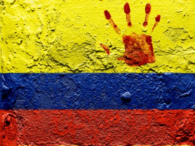 The Colombian flag clipart
