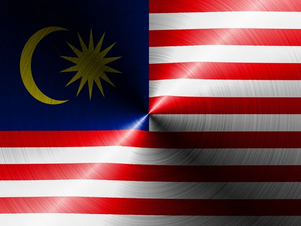 Die malaysische Flagge — Stockfoto