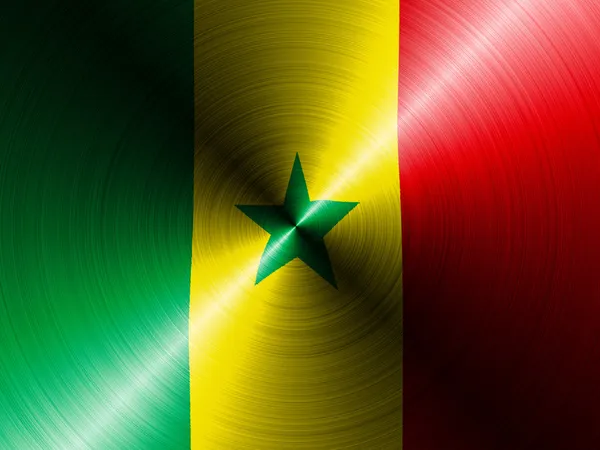 The Senegal flag — Stock Photo, Image