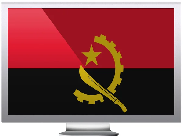 Bandiera Angola — Foto Stock