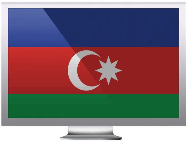 The Azerbaijani flag — Stock Photo, Image