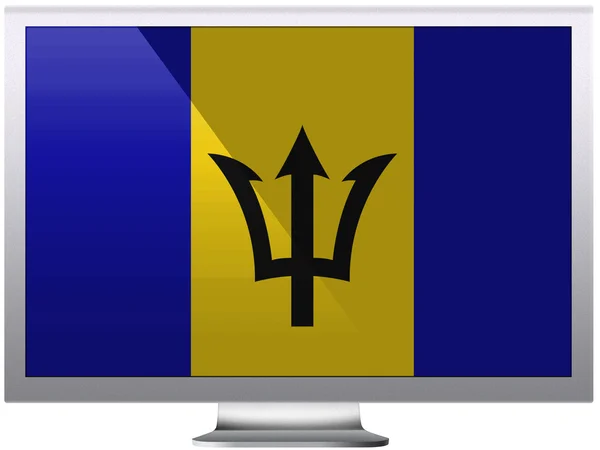 Barbados bayrağı — Stok fotoğraf