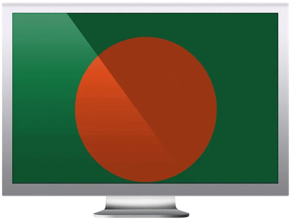 A bandeira de Bangladesh — Fotografia de Stock