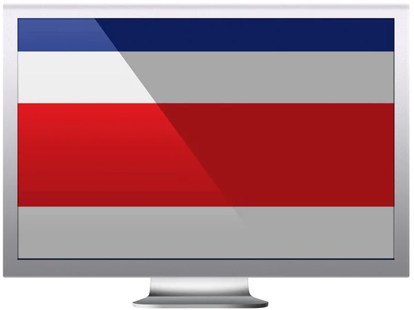 Die Flagge Costa Ricas — Stockfoto