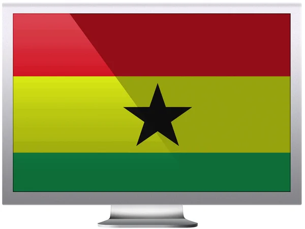 The Ghana flag — Stock Photo, Image