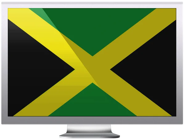 Η σημαία της Τζαμάικα — Φωτογραφία Αρχείου