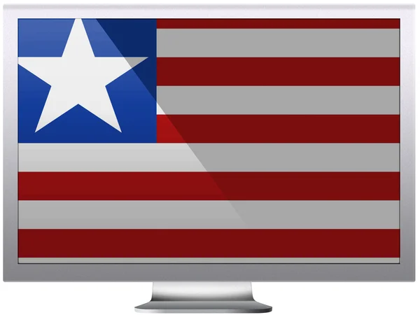 Vlag van Liberia — Stockfoto