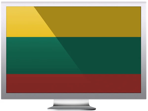 Det lithuanske flagget – stockfoto