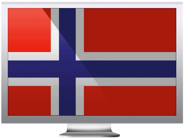 Η νορβηγική σημαία — Φωτογραφία Αρχείου