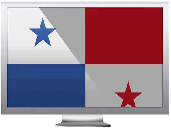 Panama flagg — Stockfoto